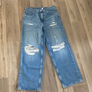 90s baggy jeans high waist